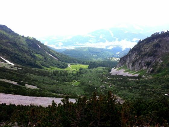Ellmau_Wilder Kaiser Steig_Blick Richtung Gaudeamushütte_Wilder Kaiser