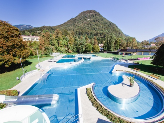 Parkbad Bad Ischl - Blick Richtung Kaiservilla