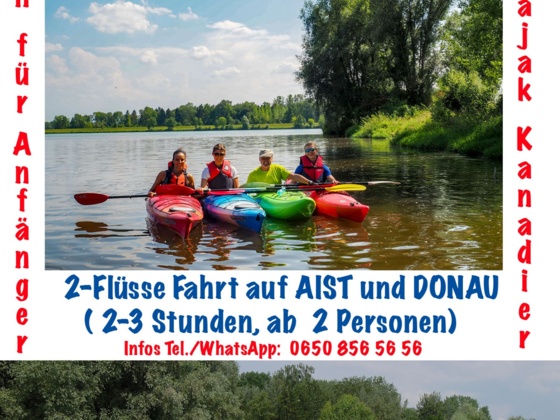 Schnupperpaddeln in Aist und Donau