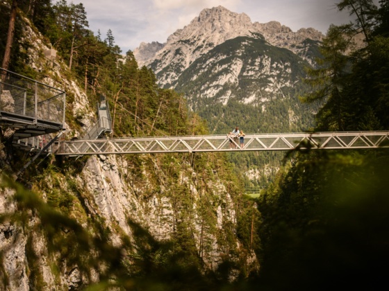 Brücke in der Leutascher Geisterklamm