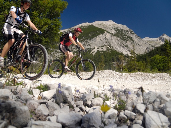 Mountainbiken in der Alpenwelt