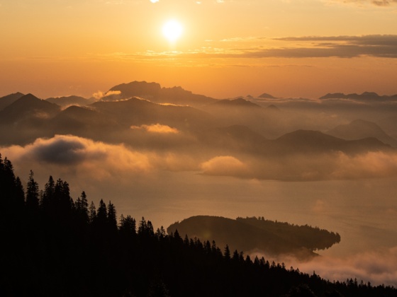 Frühmorgens Blick vom Simteberg
