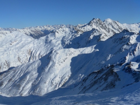 hinter den Defereggener Alpen der Großglockner