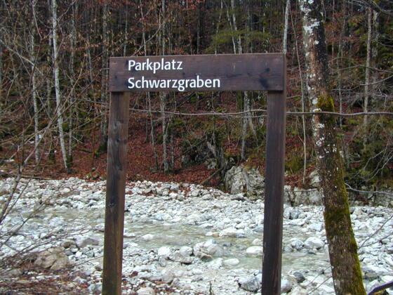Parkplatz Schwarzgraben im Bodinggraben
