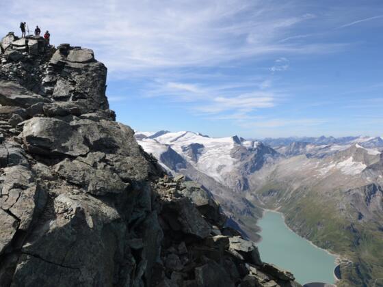 Finaler Höhepunkt: auf dem Gipfel des Hohen Tenn über dem Mooserbodensee