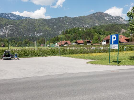 Parkplatz beim Sport- und Freizeitzentrum Windischgarsten