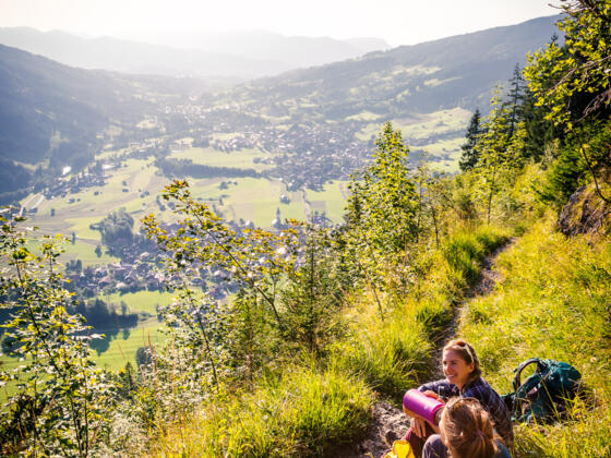 Blick über Bad Oberdorf in Richtung Sonthofen