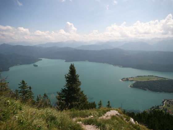 Blick zum Walchensee