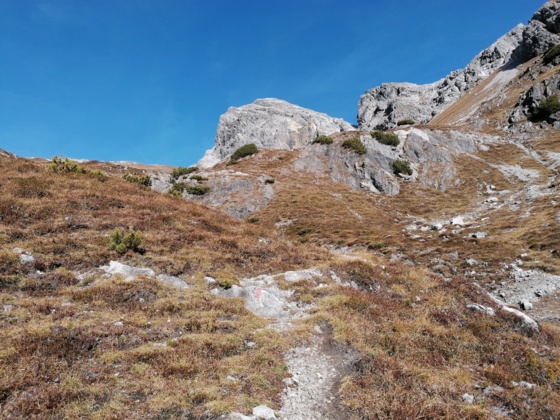 Hinten die Bretterspitze im Blick