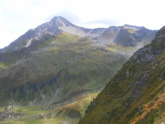 Ahornspitze und Edelhütte vom Filzenkogel