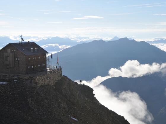 Morgenstimmung auf der Zwickauer Hütte