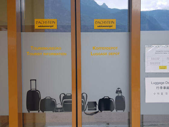 Eingang Kofferdepot Tourismusinformation Hallstatt