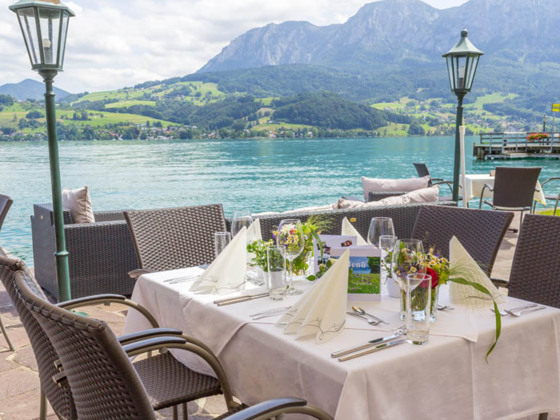 Seegasthof Stadler, Unterach am Attersee, Gastgarten