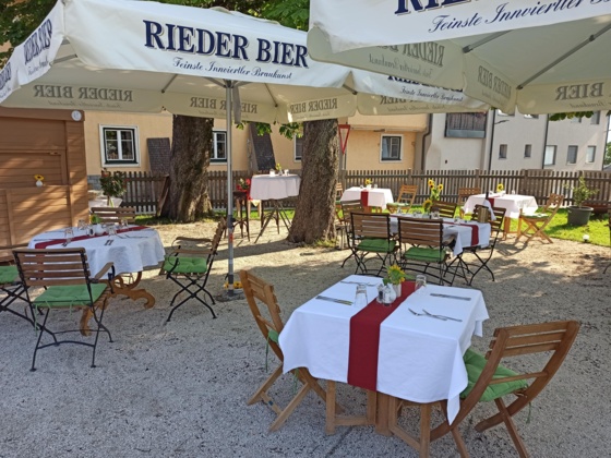 Gastgarten der Trattoria