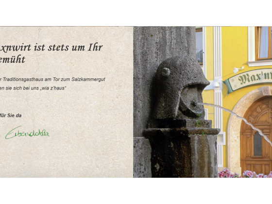 Maxn Wirt - Begruessung und Eingang