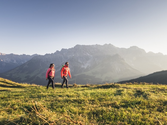 Wanderer am Pinzga Hatscha