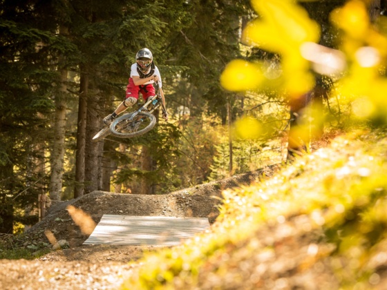 Unterwegs auf der Freeride-Strecke "Tschäck The Ripper"