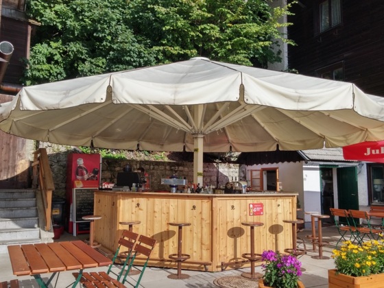 Schirmbar in Hallstatt