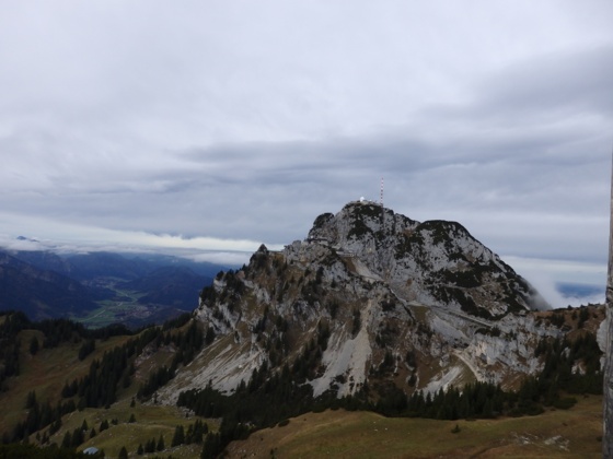 Blick von der Lacherspitze zum Wendelstein