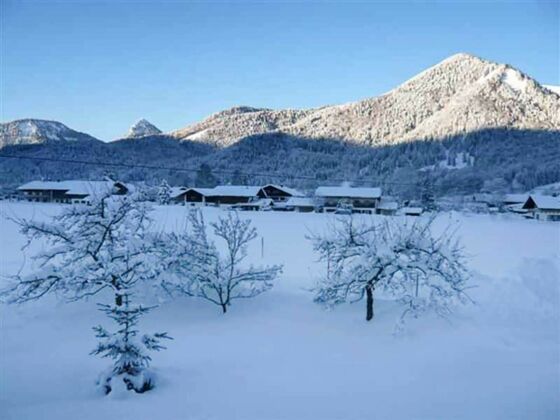 Ferienwohnung Fleischhackerhof - Ausblick vom Balkon in die herrrliche Winterlandschaft