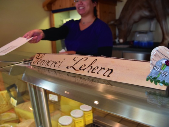 Sennerei Lehern, Verkaufstheke