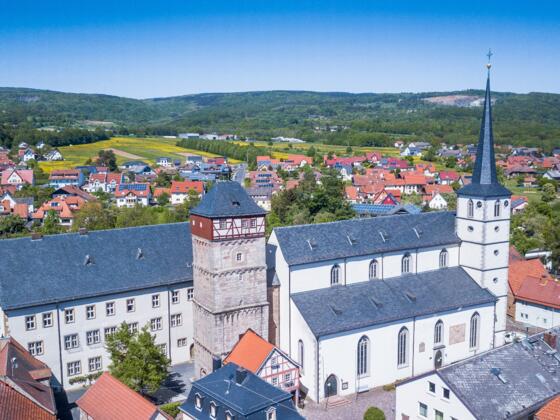 Rentamt Stadtturm Stadtpfarrkirche Bischofsheim