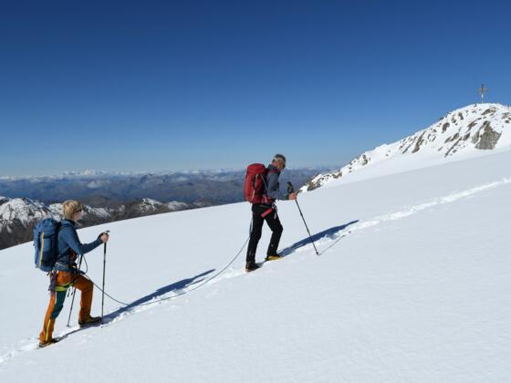 Die letzten Meter auf die Weißseespitze.
