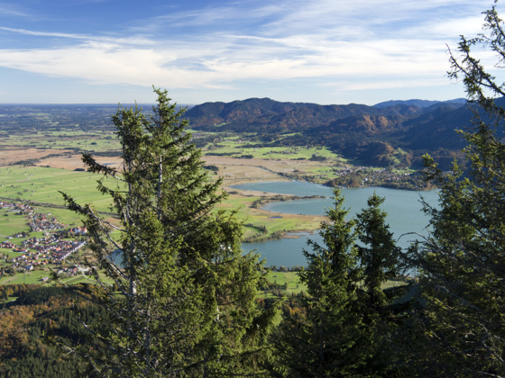 ... auf den Kochelsee ...