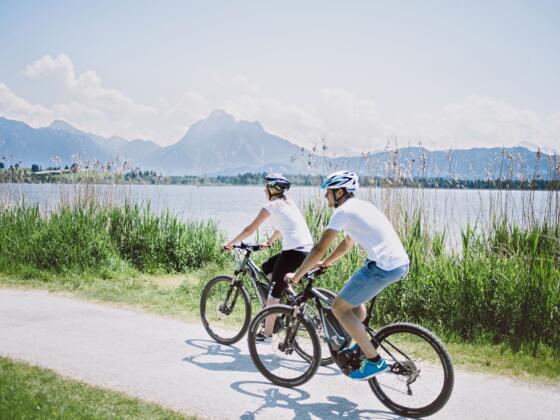 Radfahrer am Hopfensee