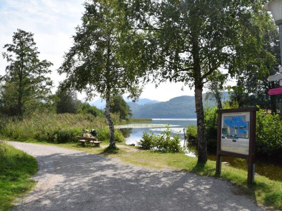 Startpunkt am Badestrand Weißensee
