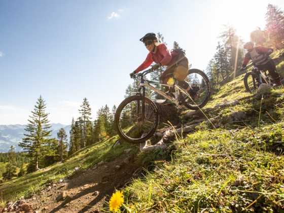 Trailaction auf dem Alte Statt Trail