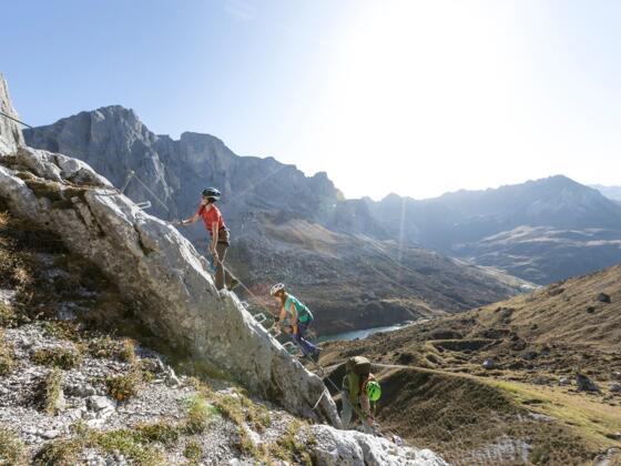 Familien-Klettersteig Partnunblick
