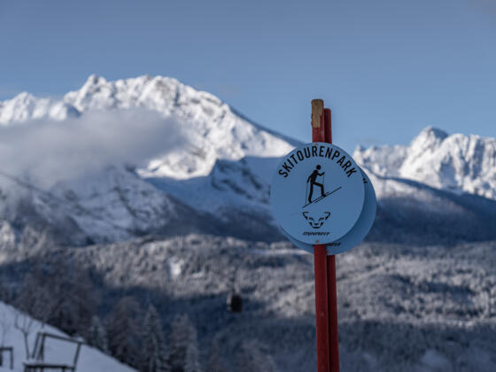 Dynafit Skitourenpark Aufstiegsspur am Jenner