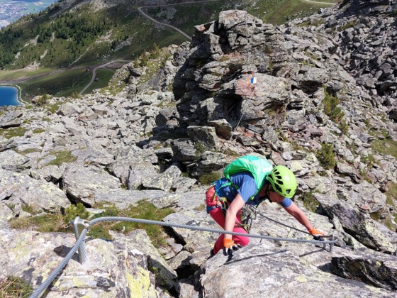 Glungezer-Klettersteig, neu eröffnet im Juli 2022.