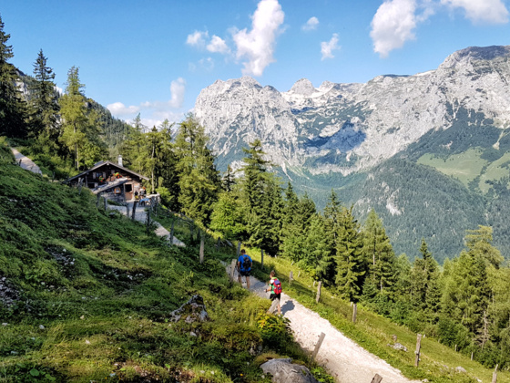 Aufstieg über die Schärtenalm