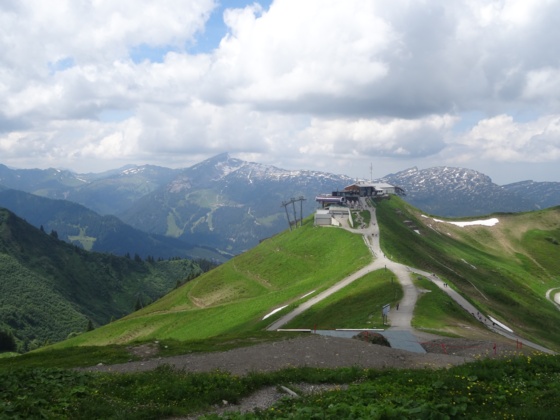Am Einstieg des Walser Klettersteig