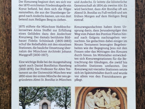 Kreuzweg vor Andechs (Infotafel)