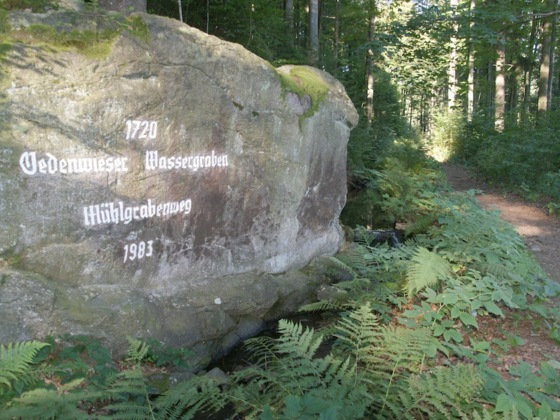 Felsen am Mühlgrabenweg