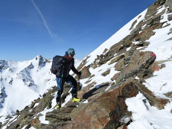 Schlussanstieg auf die Kraspesspitze