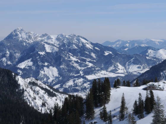 Blick zum Taubensteinhaus mit Wendelstein