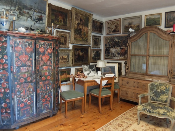 Blick ins original erhaltene Künsteratelier 