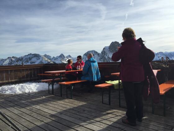 Terrasse der Ostlerhütte
