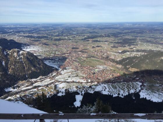 Blick von der Ostlerhütte über das Allgäu