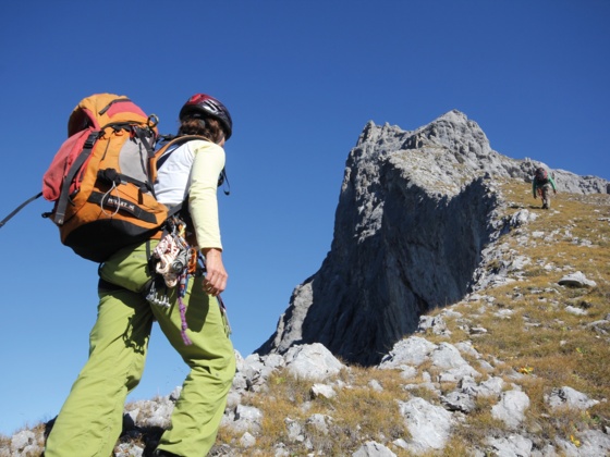 Abwechslungsreich geht es über den Südgrat auf die Ehrwalder Sonnenspitze.