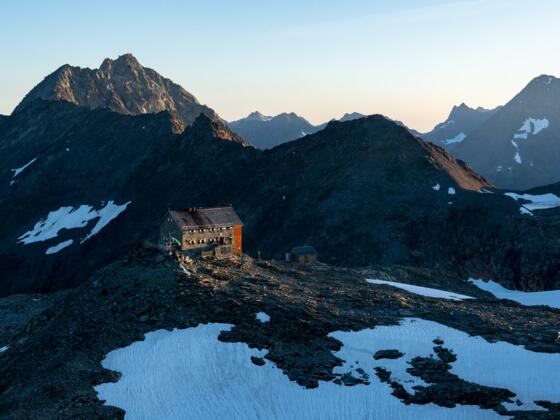 Aussicht von der Hochstubaihütte