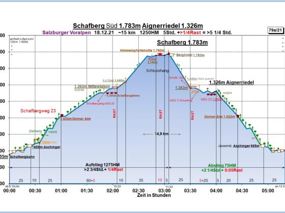 Zeit-Wege-Diagramm im Detail