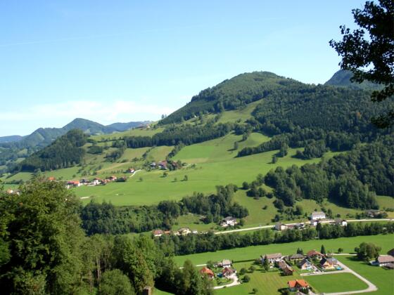 Schafkogel 739m, Blick in's Ennstal