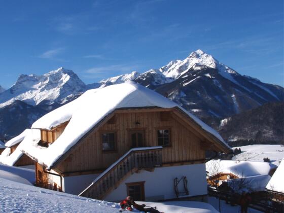 Kleiner Priel 2136 m, von Baumschlagerberg im Winter