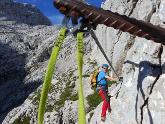 Auf dem Tassilo-Klettersteig