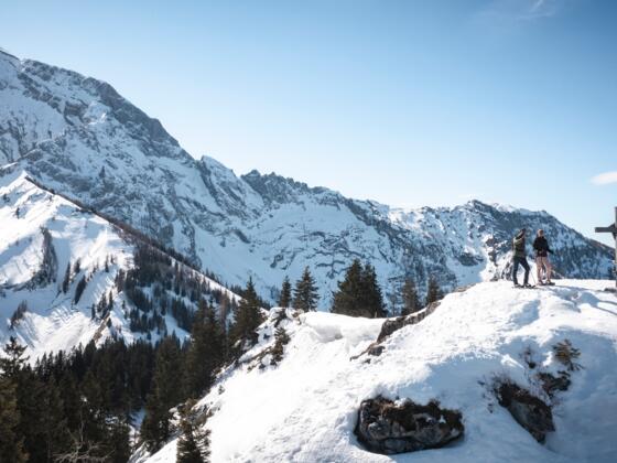 Winterliches Gipfelglück am Rossfeld